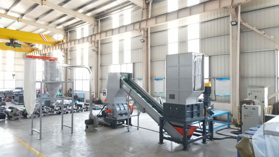 HDPE Blauwe Trommel Schuimcontainer Vier Schachtas Plastic Recyclingsontvezelmachine