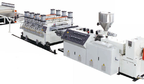 JWELL-van het de Uitdrijvingsschuim van Co van pvc de Semi Villende Raad die van pvc van Wpc Machine maken