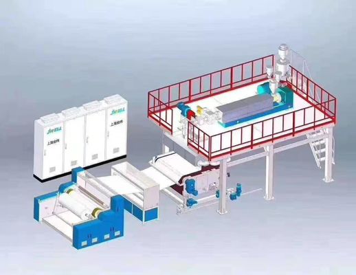 2400mm 3200mm Materiële de Productielijnpp Meltblown Niet-geweven Stof die van het Gezichtsmasker Machine maken