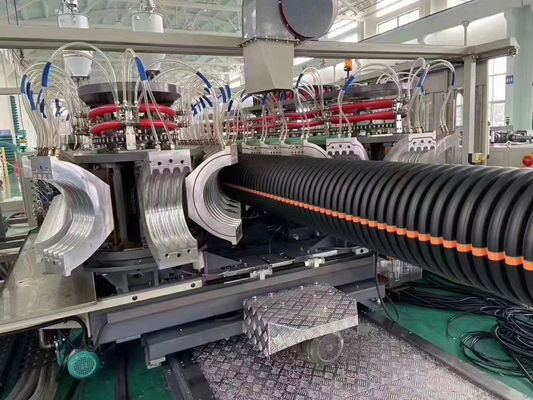 HDPE pp de Dubbele Muur Golfbuis die van pvc de Machine van de de Pijpuitdrijving van Machinedwc maken