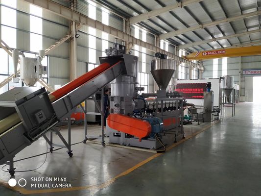 PE pp de Film van de de Industrielandbouw Recyclingsgranulator met Pers die Lijn pelletiseert