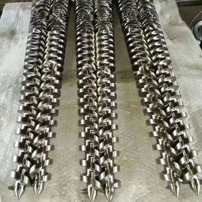 Vat van de de Schroef Parallelle Schroef van de extruder het Enige Schroef Tweeling Kegel