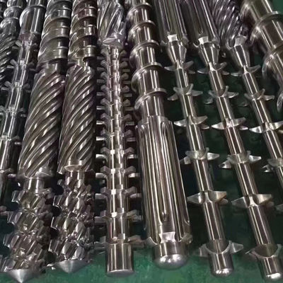 Vat van de de Schroef Parallelle Schroef van de extruder het Enige Schroef Tweeling Kegel