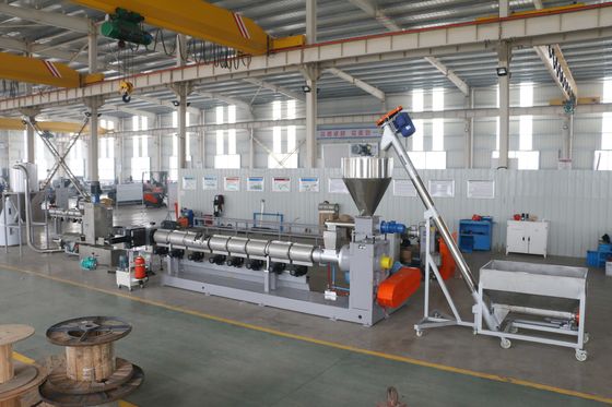 Pp-PE Afval Plastic Vlokken die Water Ring Cutting Pelletizing Line recycleren